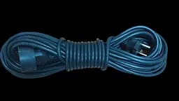 Садовый удлинитель 15м НГ BLACK гнездо с защитой (папа+мама) ПВС (2х1,5) 16А, 3кВт, медь Lumano