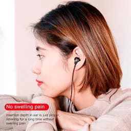 Провідні навушники Baseus Premium Enock H06 lateral in-ear, 3.5mm, 1.2m, Black, NGH06-01 - мініатюра 7