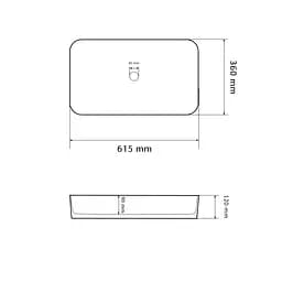 Умивальник VBI Triest marble накладний VBI-012711, Мармур - мініатюра 5