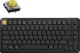 Клавіатура Keychron J1 82Key K pro Banana WL/BT/USB-A QMK Hot-swap EN/UKR RGB Black (J1-H4-UA)