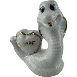 Кобра-Змія порцелянова "Символ Кохання" 8х7х4 см