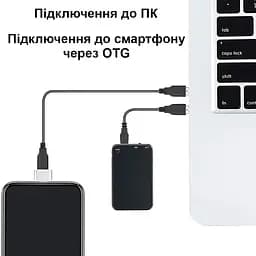 Міні диктофон брелок з активацією голосом Nectronix V15, 32 Гб пам'яті, 30 годин запису, чорний (100833-32) - мініатюра 6