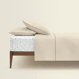 Комплект постільної білизни Cosas Biscuit Двоспальний бежевий (Ranfors08_Beige_El140-ColorBlots_180) - мініатюра 2