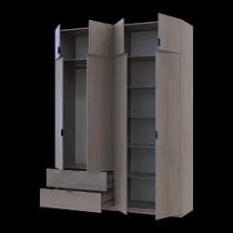 Шафа розпашна для одягу Doros Лукас Канноло/Канноло 180х50х240 (44900367) - мініатюра 3