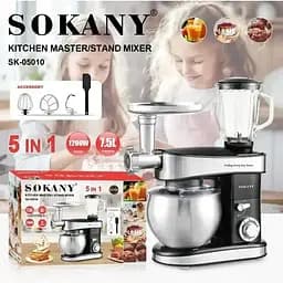 Кухонний комбайн міксер Sokany SK-05010 6 режимів - мініатюра 2