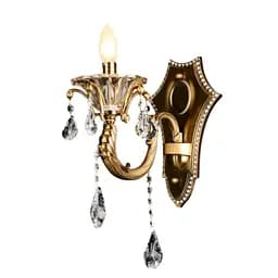 Бра Brille BCL-342W/1 настенное накладное хрустальное барокко свеча E14