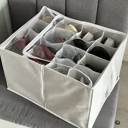 Органайзер-коробка ORGANIZE  для взуття на 8 пар до 44 розміру 43*35*29 см (білий) - мініатюра 2