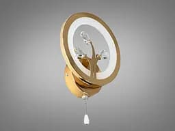 Світильник декоративний LED Diasha 8135/1G, 16W, золото, акриловий плафон, висота 22 см, IP20 - мініатюра 3
