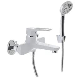 Змішувач для ванни з коротким зливом Mixxus Nevada 009 Euro white MI5800 Білий матовий