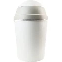Відро для сміття MBM My Home з кришкою 9 л сіре (BIN-10 9L GRAY) - мініатюра 4