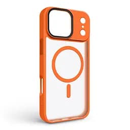 Чехол для Apple iPhone 17 Pro Max, Uniq MagCase, оранжевый, противоударный, панель-накладка с MagSafe, ударопрочный TPU+PC, с магнитом MagSafe, поддержка полноценной беспроводной зарядки, ArmorStandart (ARM86621) - мініатюра 2