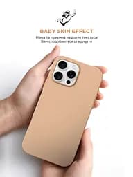 Силиконовый чехол для Apple iPhone 16 Pro Max, ICON2 Case, золотой, противоударный, панель, защита всего корпуса, матовая поверхность Soft Touch, выступает над дисплеем, совместим с защитными стеклами и пленками, с микрофиброй, ArmorStandart (ARM79641) - мініатюра 8