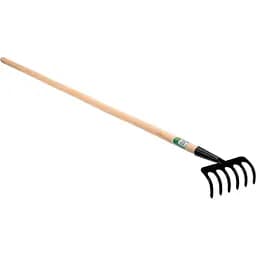Граблі присадибні Flo металеві з дерев'яною рукояткою, 6 зубців 140 см (35740)