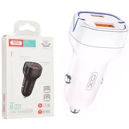 Автомобильное зарядное устройство XO CC37 1 USB QC 3.0 Type-C PD 20W White