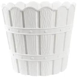 Горщик для квітів Violet House 1048 Bamboo White з дренажем 7 л (1048 BAMBOO WHITE 7 л.)