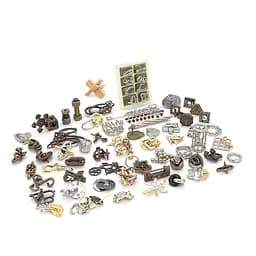 Металлический пазл из 68 предметов "Набор головоломок"