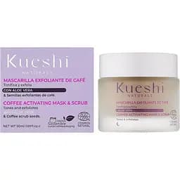 Маска-скраб для обличчя Kueshi Naturals Coffee Activating Mask & Scrub кавова активуюча 50 мл - мініатюра 2