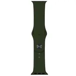 Ремешок Apple Watch Silicone 38/40/41 мм Dark Olive S