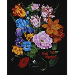 Картина за номерами Ideyka Букет із вишнями ©kovtun_olga_art Идейка KHO3221 40х50 см