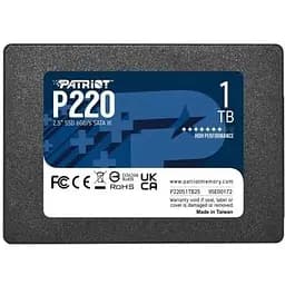 Твердотільний накопичувач SSD Patriot 1Tb, P220, SATA3, 2.5", 3D TLC, 550/500 МБ/с teh0019779