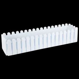 Горшок для цветов Serinova балконный Istanbul, 14 л, белый (iB03-Beyaz)