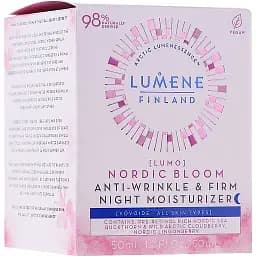 Крем для обличчя Lumene Lumo Nordic Bloom Anti-wrinkle & Firm Night Moisturizer нічний проти зморшок для еластичності шкіри 50 мл - мініатюра 2