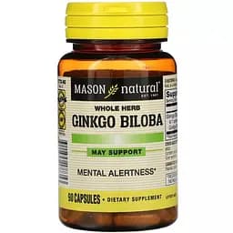 Гинкго билоба Mason Natural Ginkgo Biloba 90 капсул