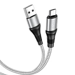 Кабель Hoco X50 Pisces Cable USB to MicroUSB 2,4A 1m Gray