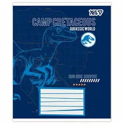 Набір зошитів Yes Jurassic World Camp cretaceous 18 аркушів у клітинку 25 шт. (768814) - мініатюра 4