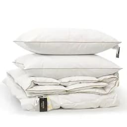 Набор MirSon пуховый №9500 Raffaello White зима одеяло 140х205 см + подушка белый (2200010805017)