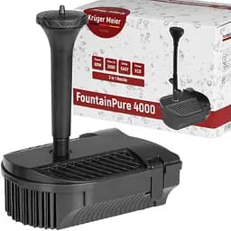 Фонтан-фільтр для ставка Kruger Meier FountainPure 4000 3 в 1: насос, фільтр, фонтан (3000 л/год)