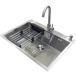 Комплект мийка + змішувач Romzha Arta U-650S Max (A)