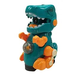 Генератор мильних бульбашок "Динозавр" Bambi ZR161 світло, звук, рух Зелений