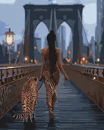 Набір для розпису по номерах Хижі дівчата, Ideyka, 40x50 см, КНО8537