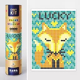 Картина за номерами стікерами в тубусі "Лисичка", 33х48см, 1200 стікерів. 1838