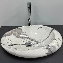 Умивальник VBI Vicenza sand glossy накладний VBI-014803, Мармур