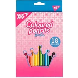 Карандаши цветные Yes Barbie 18 шт. (290735)