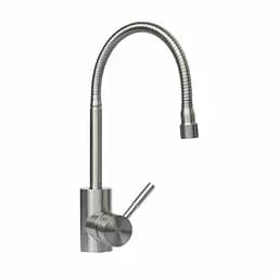 Смеситель для кухни гибкий излив Germece 8617 нержавеющая сталь