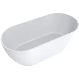 Ванна Mraggo Greenland матова з литого мармуру 1700x800x625 00312602 Білий матовий