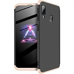 Чохол-накладка GKK 3 in 1 Hard PC Case Samsung Galaxy A40 Gold/Black