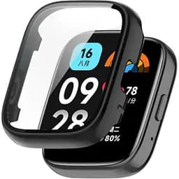 Чохол-накладка DK Пластик Gloss Glass Full Cover для Xiaomi Redmi Watch 3 Active / 3 Lite (black)