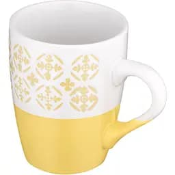 Чашка Ardesto Ornament 320 мл жовто-біла (AR3045YW) - мініатюра 3