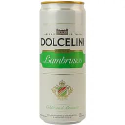 Сидр Dolcelini Con Gusto Lambrusko Bianco сладкий 7.5% 0.33 л