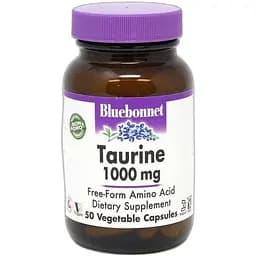 Амінокислота Bluebonnet Nutrition Taurine 1000 мг 50 вегакапсул