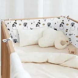 Бортики в дитяче ліжечко 30x120 LITTLE PRINCE, білий (WeltBed_LittlePrince_30x120) - мініатюра 2
