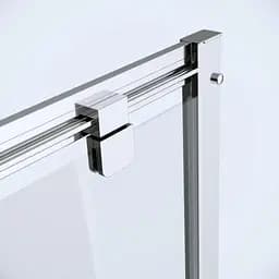 Душові двері Cersanit Zip Pivot 900x190 S154-006, універсальні, прозорий, хром - мініатюра 3
