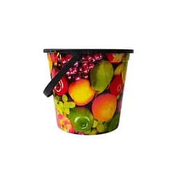 Відро Plastic's Craft 10 л, з малюнком фрукти (28894)