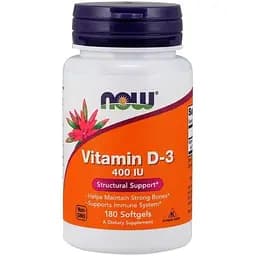 Аминокислота Now Vitamin D3 400 IU, 180 капсул vit0003946
