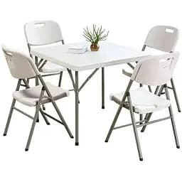 Набір садових меблів SpringFun стіл складний 88см + 4 стільці для пікніка