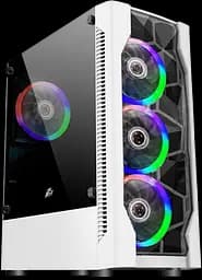 Корпус 1stPlayer D4 RGB White (D4-WH-4F1-W)
